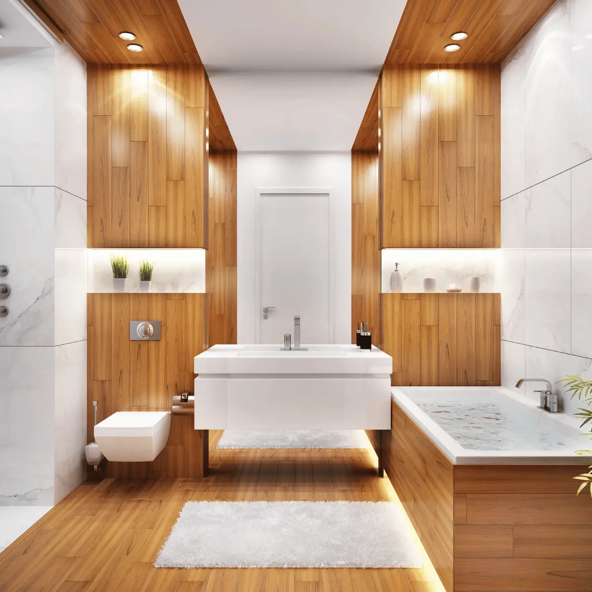 Heritage bathroom with modern fittings