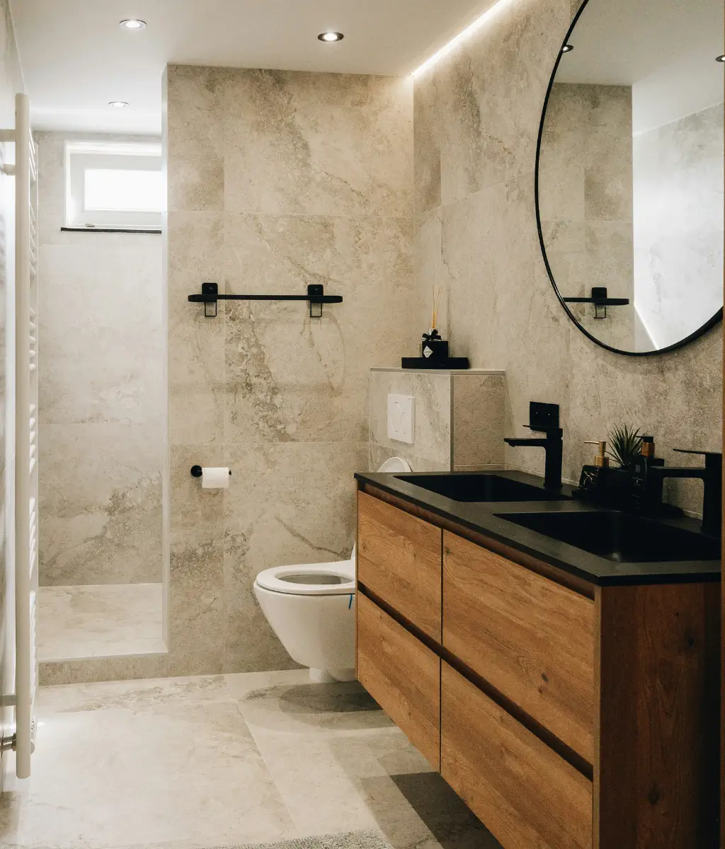 Technical bathroom installation