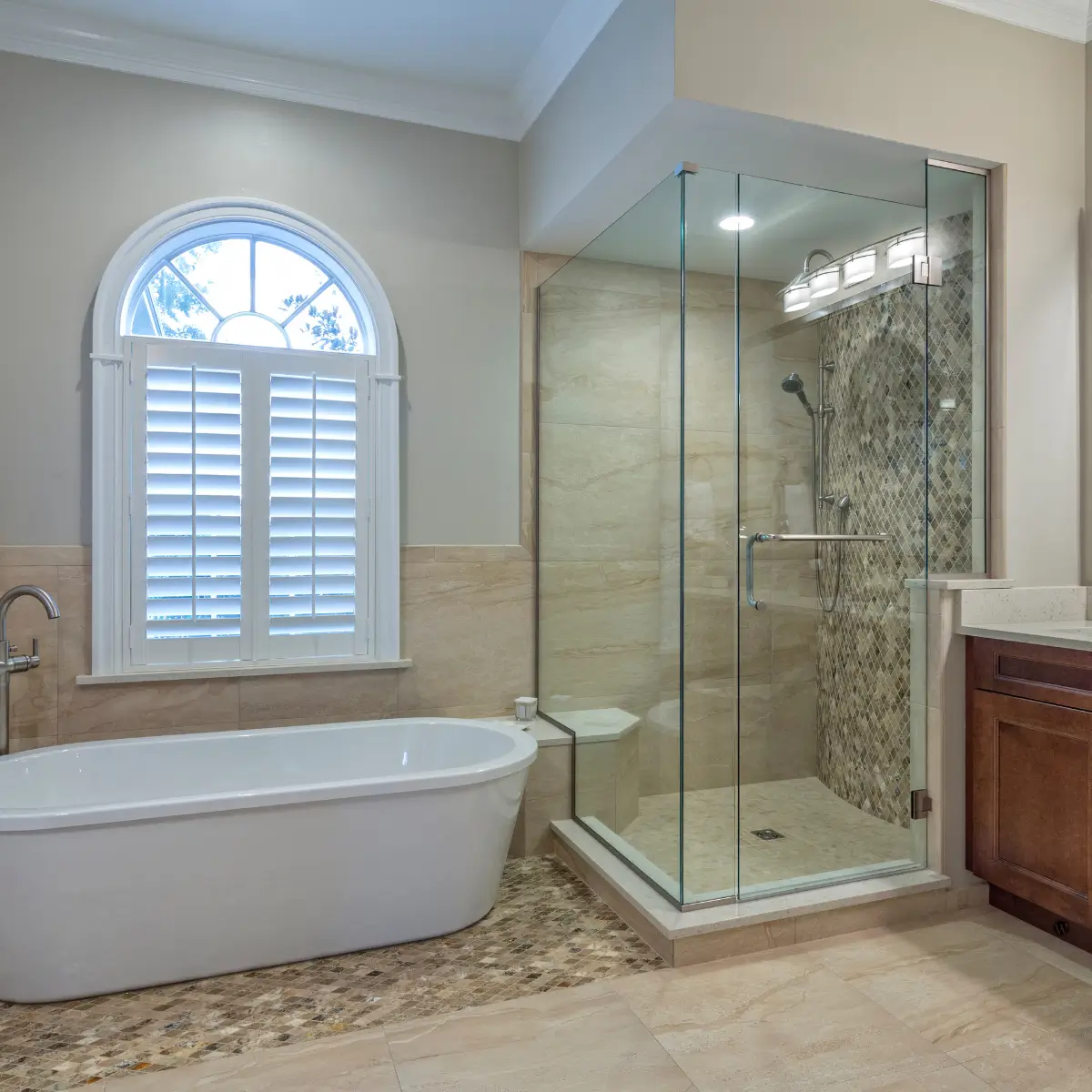 Every specification accounts for historic masonry restrictions, lime-compatible material requirements, and daily functional demands.