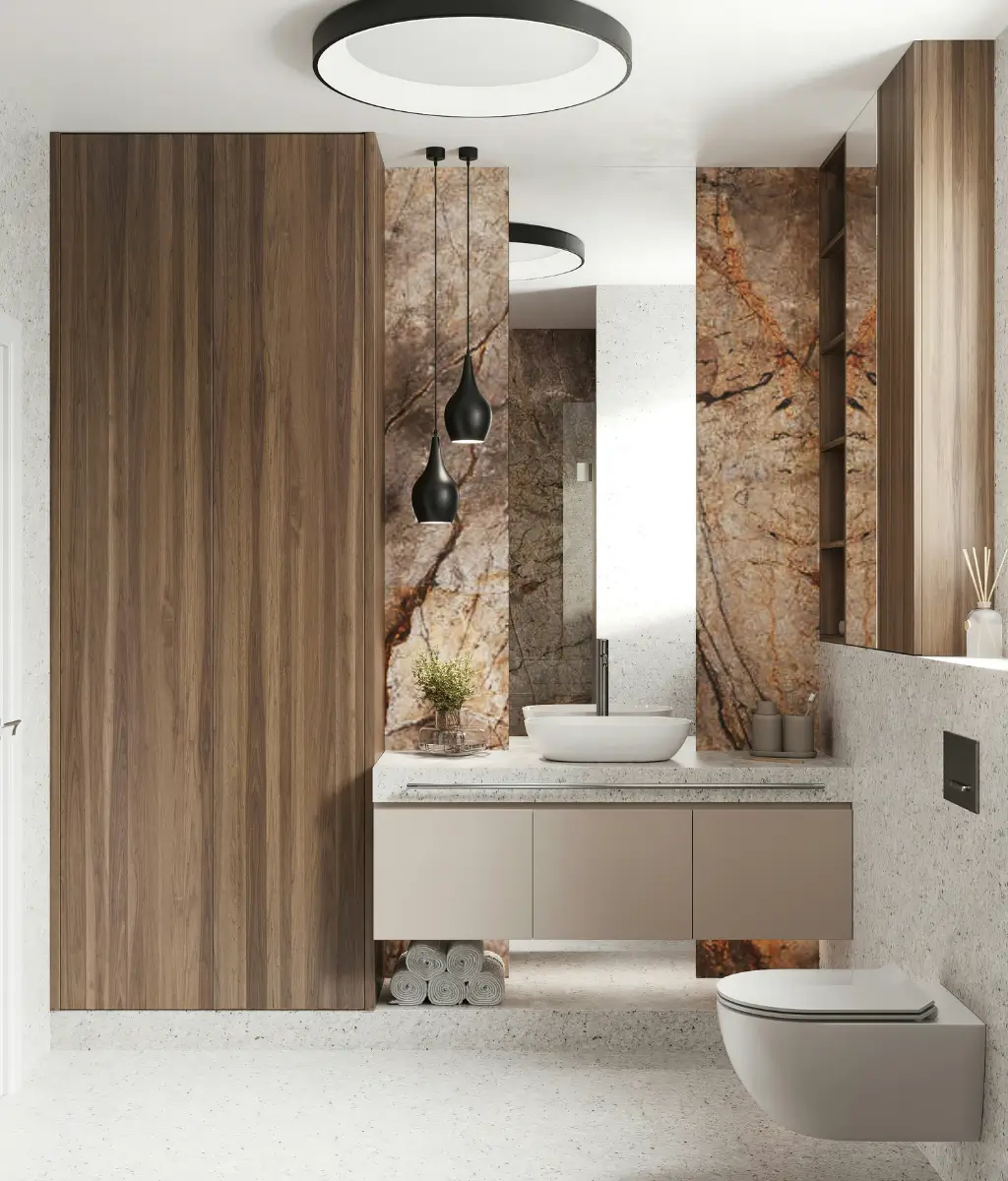 Our master installers work in tandem with your chosen luxury bathroom designer to execute intricate architectural drawings effortlessly.